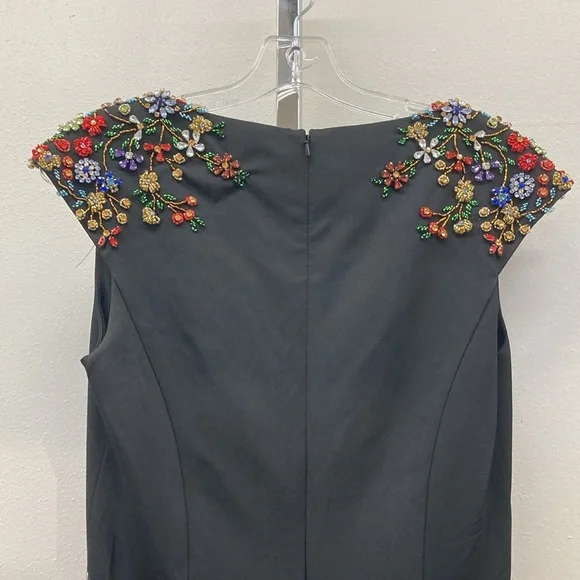 Mac Duggal Ieena Beaded V Neck Gown NWT